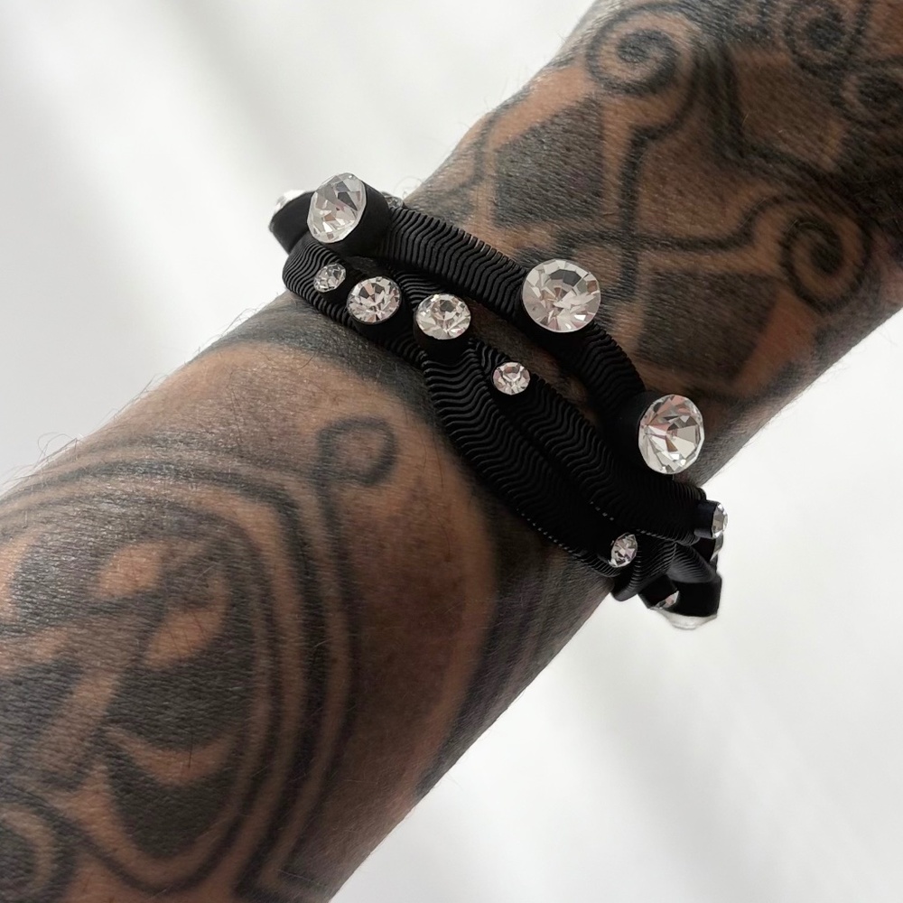 Noir NYC braided metal bracelet
